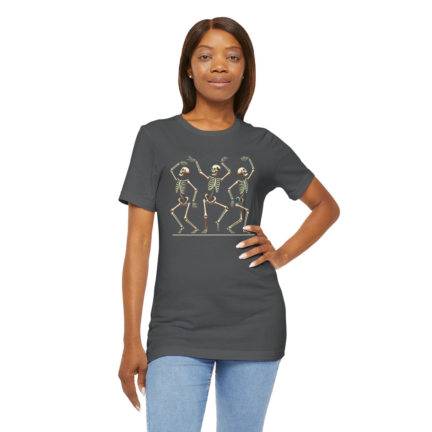 Dancing Skeleton T-Shirt – Funny Halloween Skeleton Shirt for Spooky Season