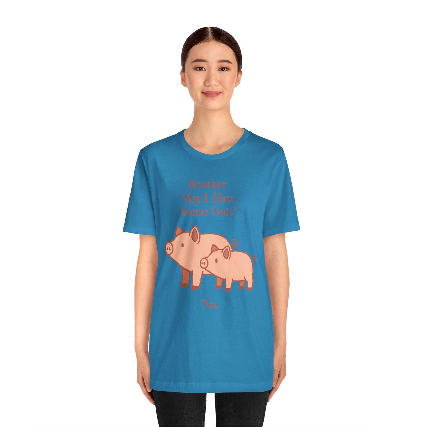 Brother May I Have Some Oats T-Shirt – Funny Viral Pig Meme Tee