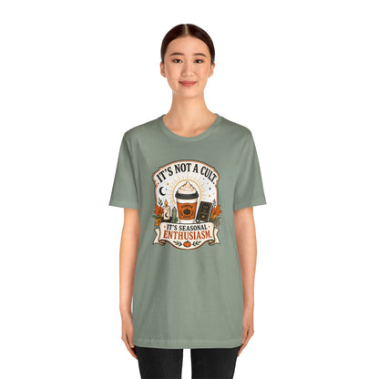 It’s Not a Cult Pumpkin Spice T-Shirt – Funny Fall Tee