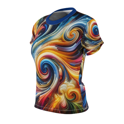 Color Storm Swirl Tee – Vivid Abstract Graphic T-Shirt