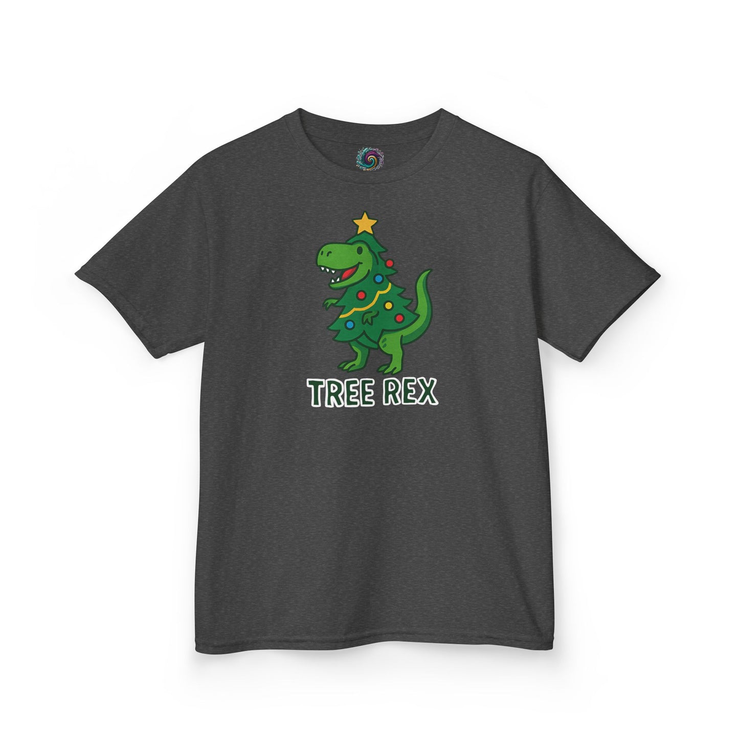 Tree Rex Kids’ Christmas T-Shirt – Cute Dino Holiday Tee