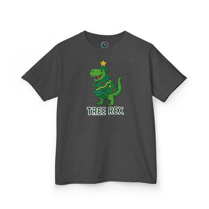 Tree Rex Kids’ Christmas T-Shirt – Cute Dino Holiday Tee