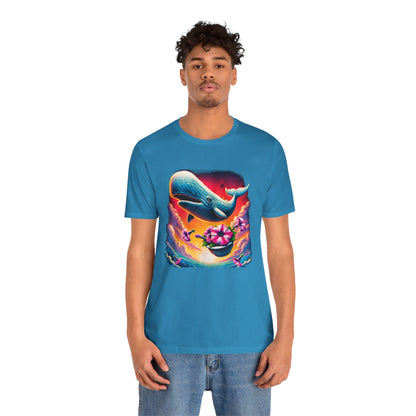"Oh No, Not Again" Petunias and Whale Funny TShirt – Unisex Tee
