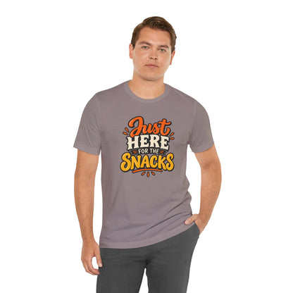 Just Here for the Snacks T-Shirt – Funny Halloween Foodie Tee
