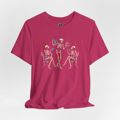 Skeleton Tea Party T-Shirt – Vintage Halloween Skeleton Tee