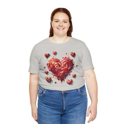 Impressionistic Heart T-Shirt – Artistic Valentine's Day Tee