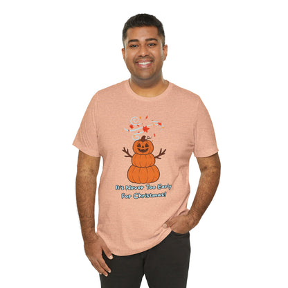 Pumpkin Snowman Shirt – Funny Halloween Christmas Mashup Tee
