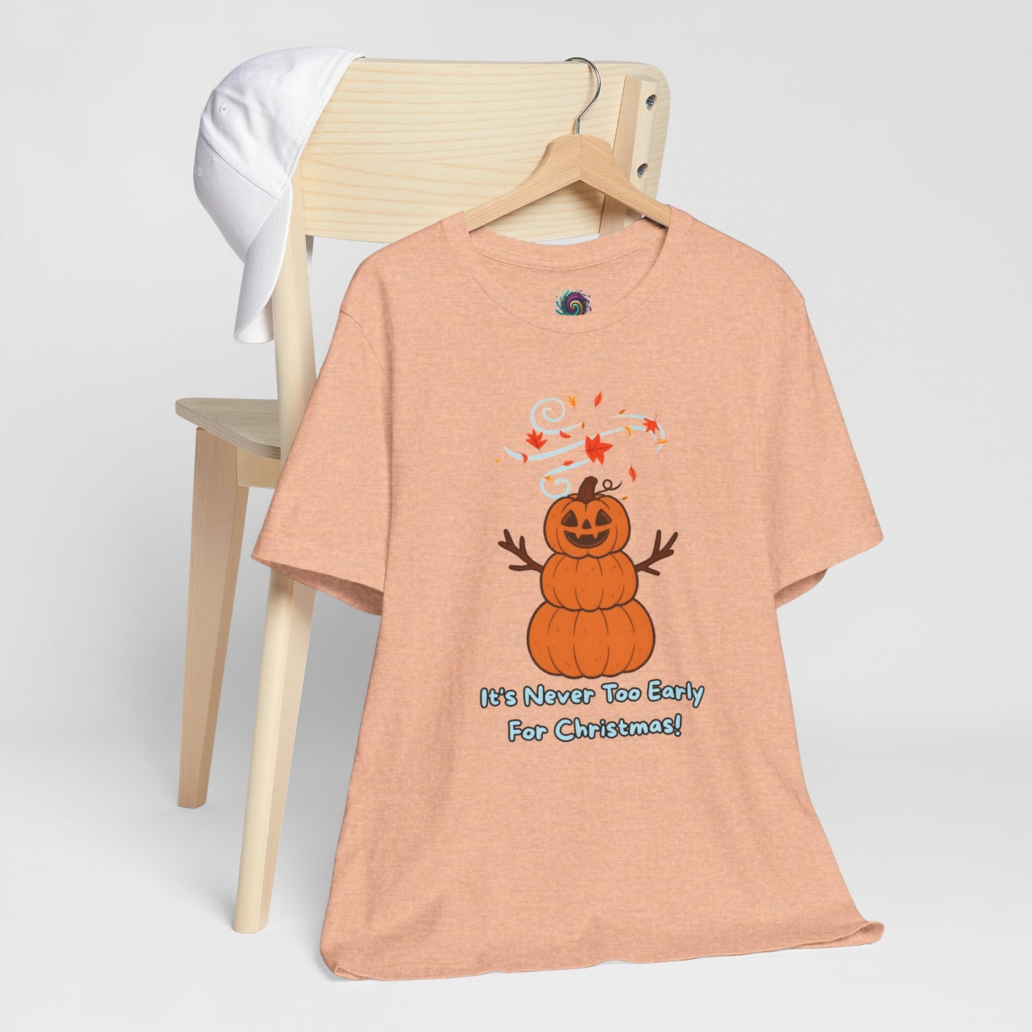 Pumpkin Snowman Shirt – Funny Halloween Christmas Mashup Tee