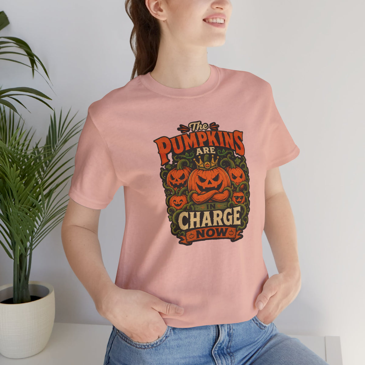 The Pumpkins Are in Charge Now T-Shirt – Funny Halloween Fall Tee