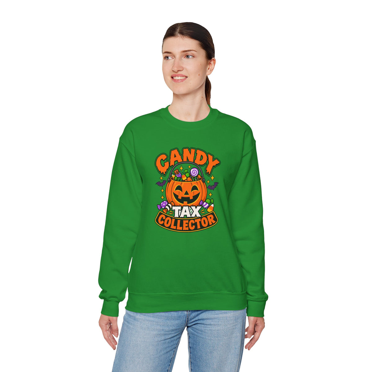 Candy Tax Collector Sweatshirt – Funny Halloween Parent Crewneck