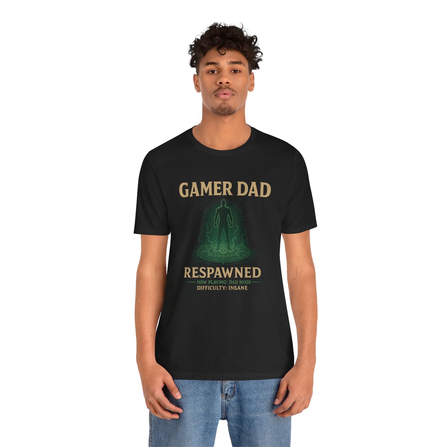 Gamer Dad Respawned T-Shirt – Funny New Fatherhood Gaming Tee