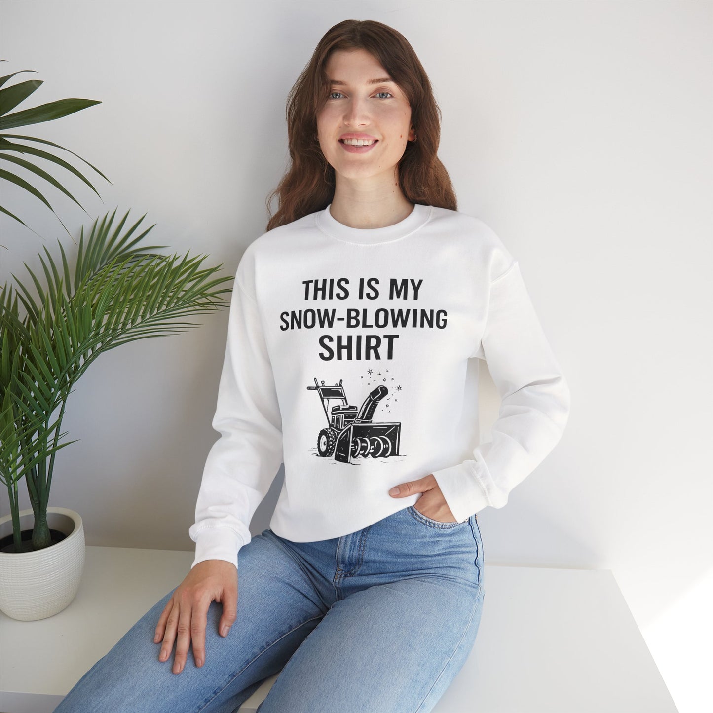 This Is My Snow-Blowing Sweatshirt – Funny Winter Chore Pullover