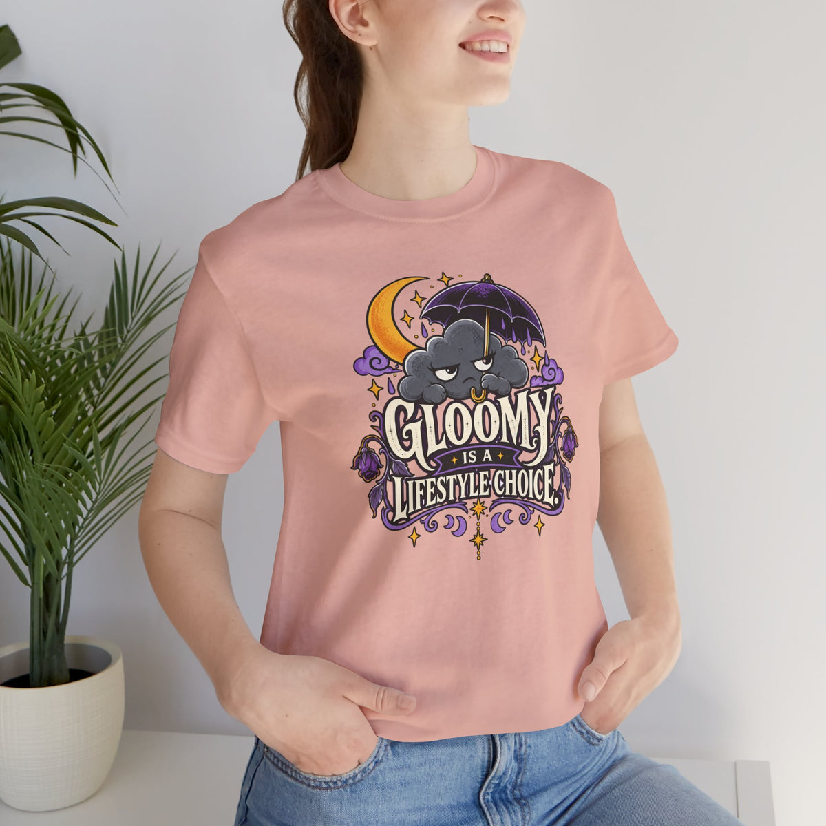 Gloomy Is a Lifestyle Choice T-Shirt – Funny Goth Halloween Tee