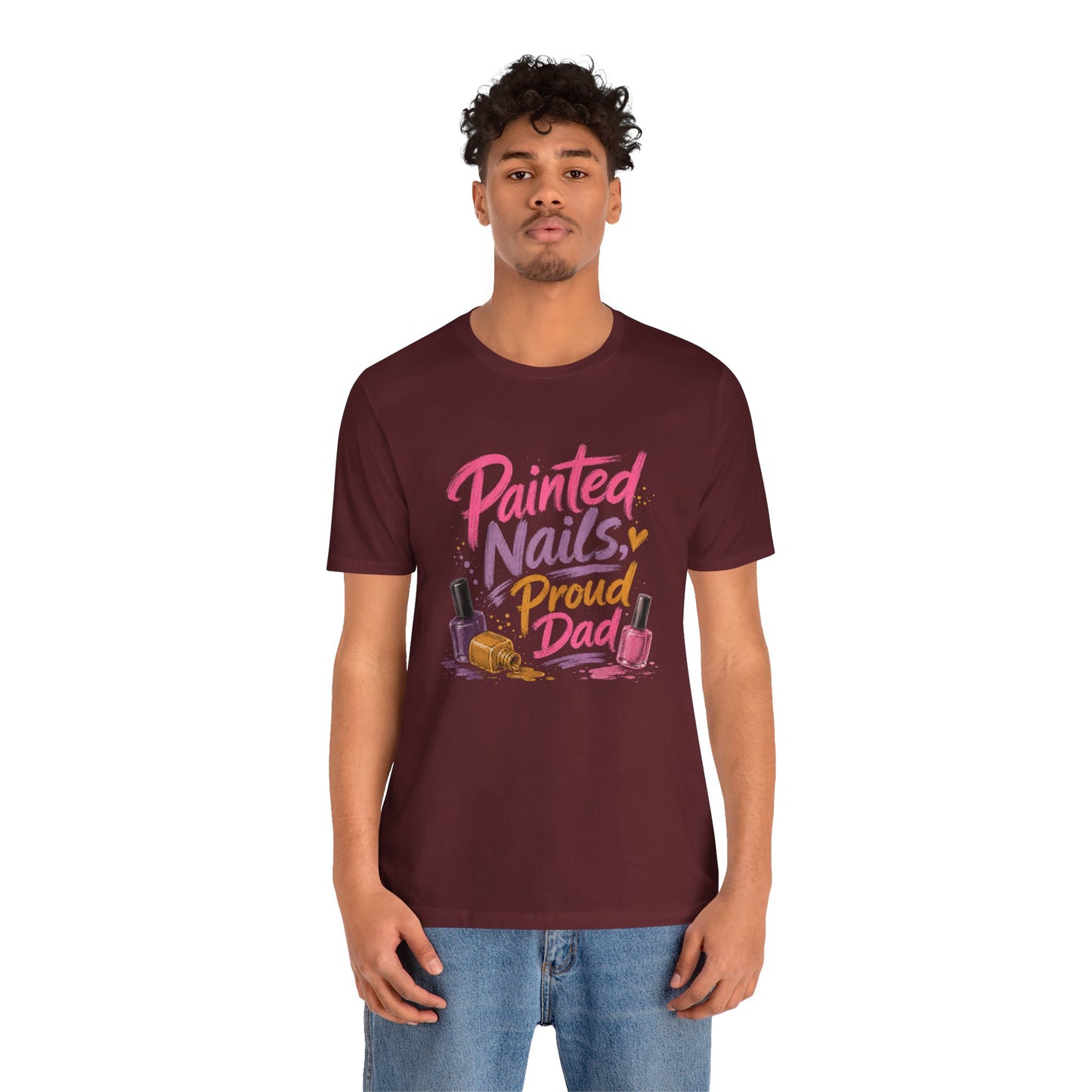 Painted Nails Proud Dad T-Shirt – Girl Dad Father’s Day Tee