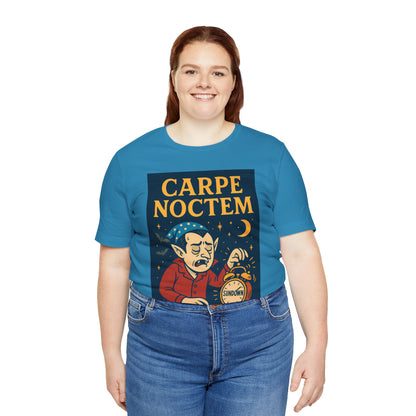 Carpe Noctem Vampire T-Shirt – Funny Halloween Tee for Night Owls