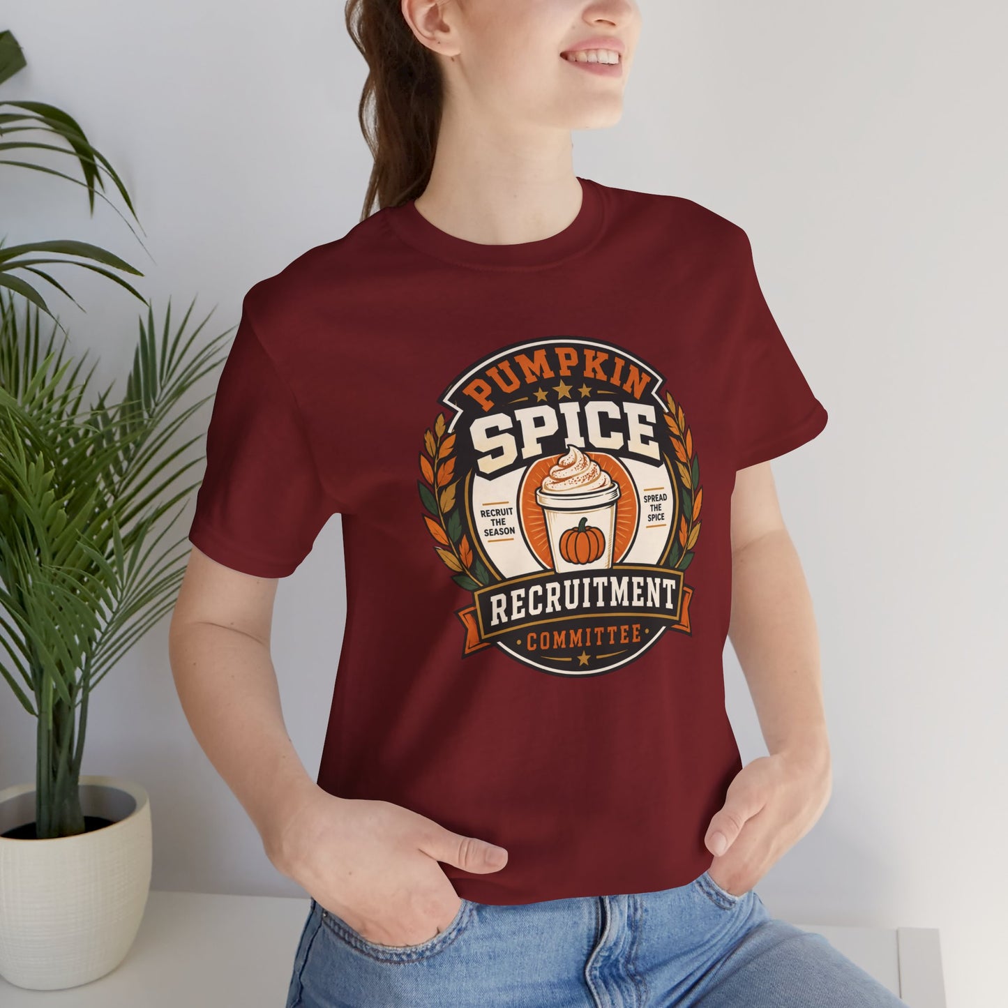 Pumpkin Spice Recruitment Committee T-Shirt – Funny Fall Tee