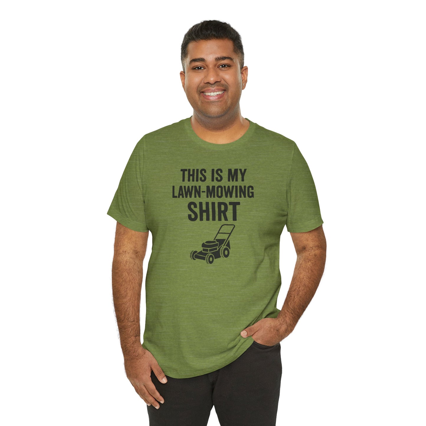 Lawn Mowing Tee – Funny Shirt Summer Yard Work T-shirt with Mower Graphic