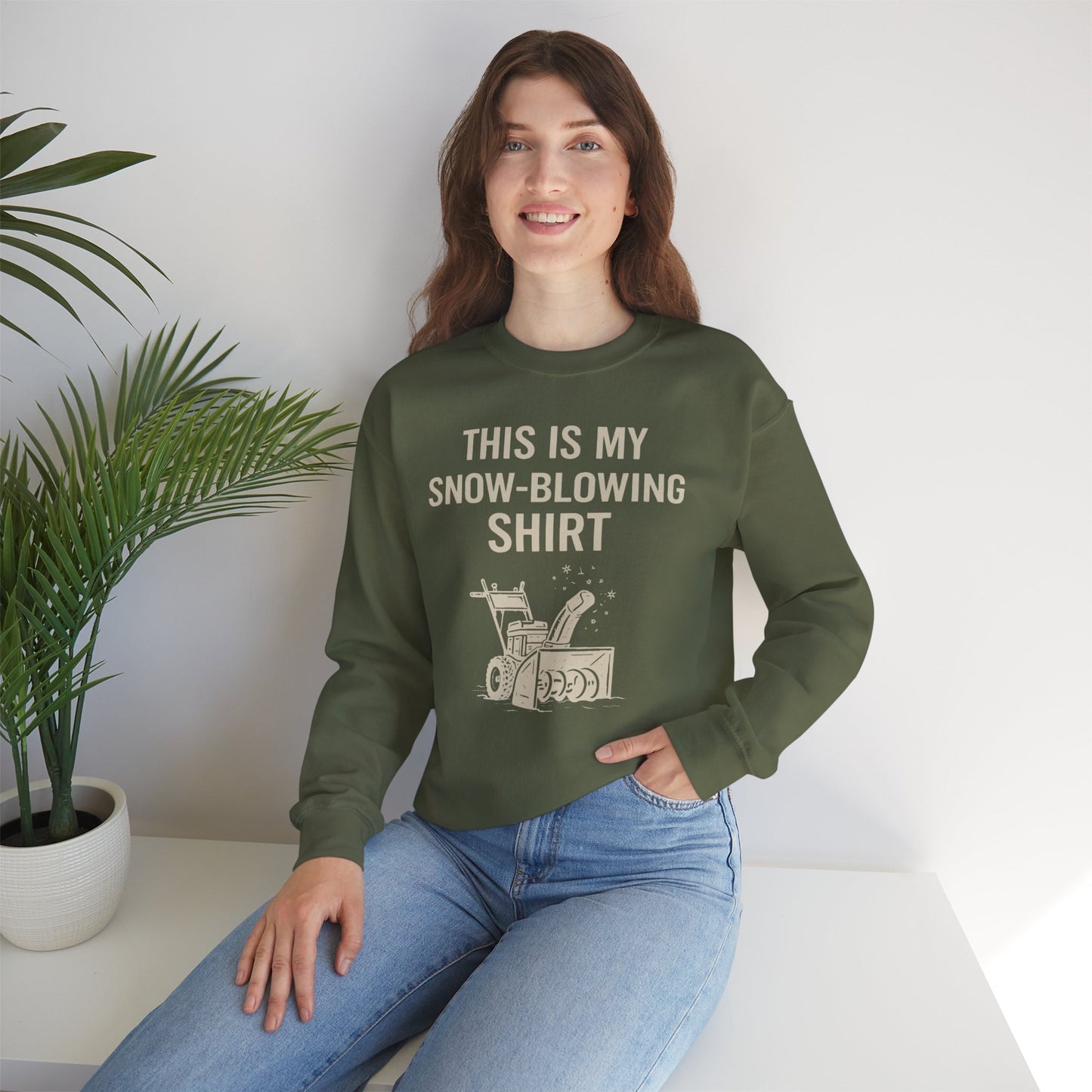 This Is My Snow-Blowing Sweatshirt – Funny Winter Chore Pullover
