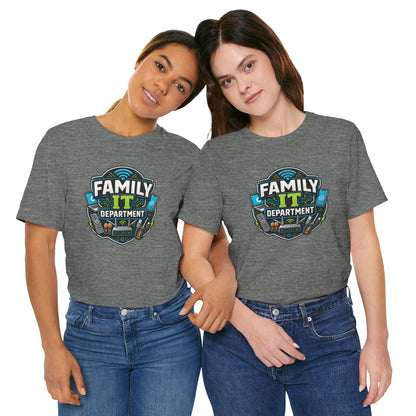 Family IT Department T-Shirt – Funny Household Tech Support Tee