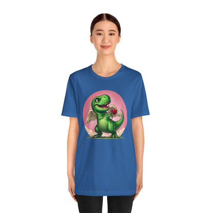 Cupidsaurus Rex T-Shirt – Funny Dinosaur Cupid Valentine’s Day Tee