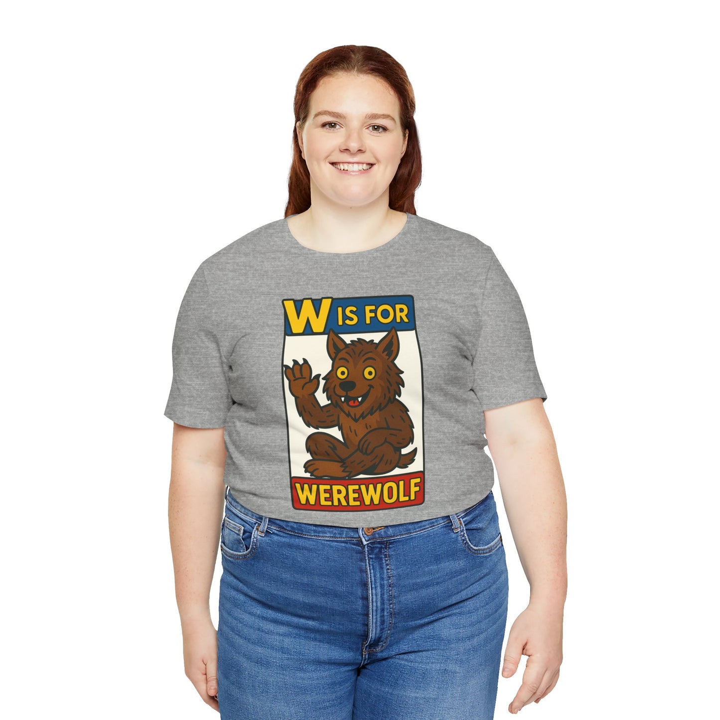 W Is for Werewolf T-Shirt – Cute Werewolf Shirt from Monster Alphabet