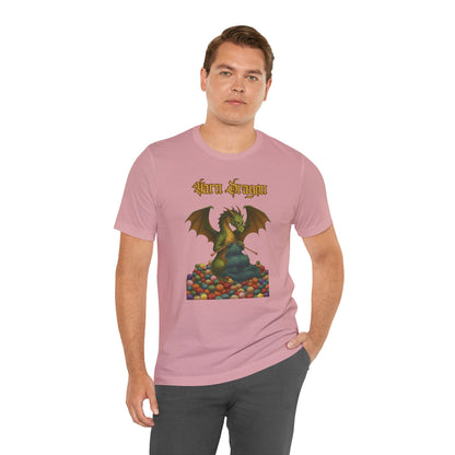 Yarn Dragon T-Shirt – Funny Knitting Dragon Shirt for Yarn Lovers