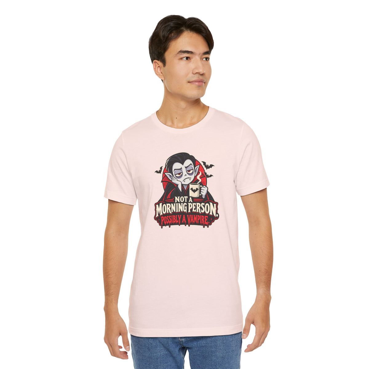 Not a Morning Person Possibly a Vampire T-Shirt – Funny Halloween Tee