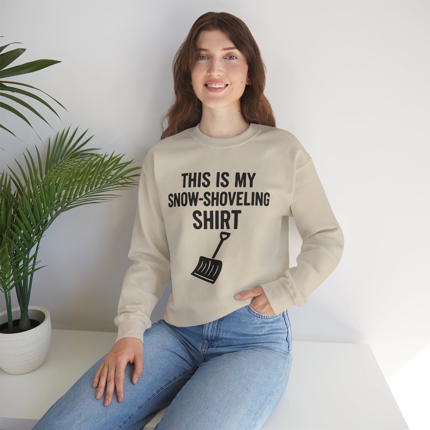 This Is My Snow-Shoveling Shirt – Funny Winter Chore Sweatshirt