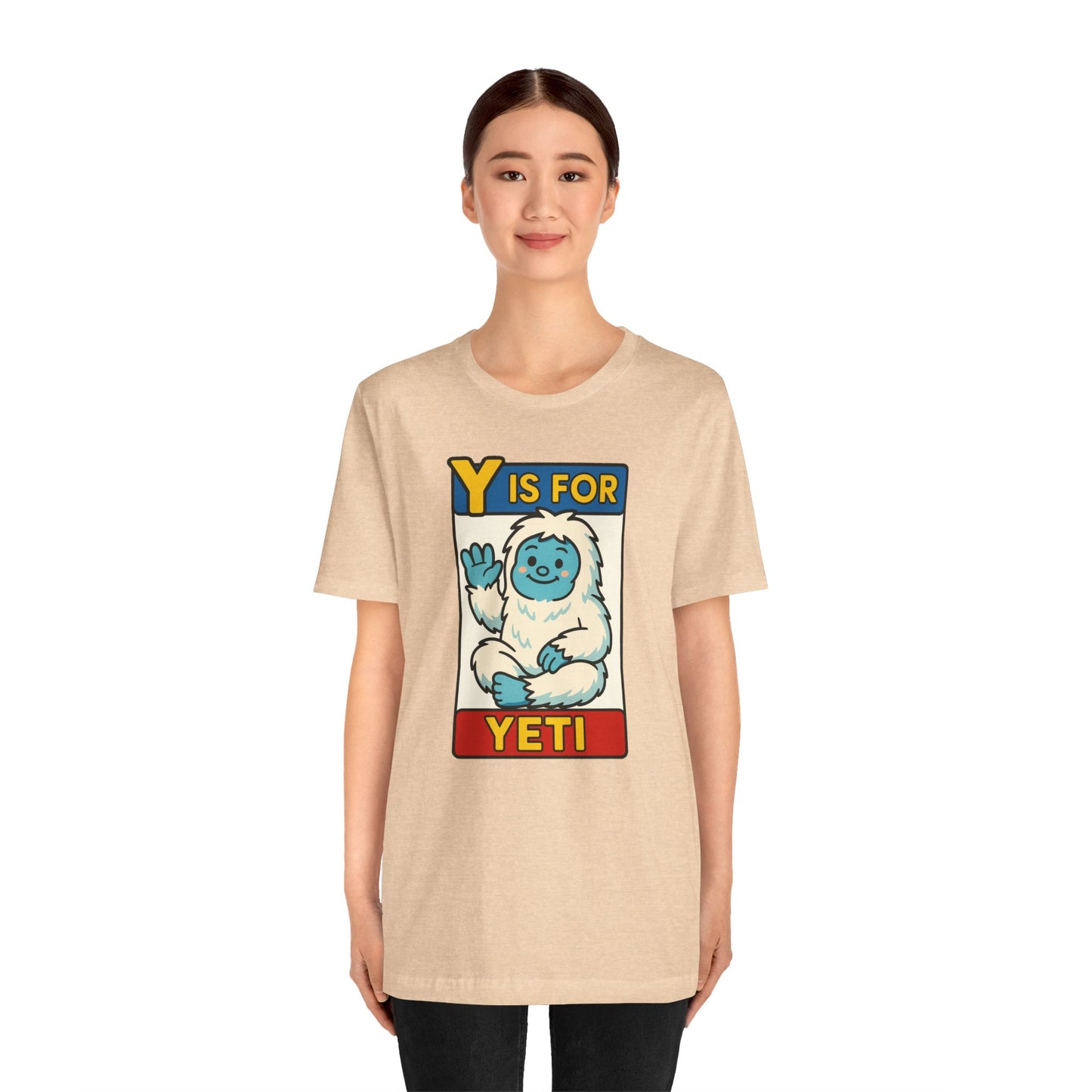 Y Is for Yeti T-Shirt – Cute Winter Monster Tee from the Monster Alphabet Series