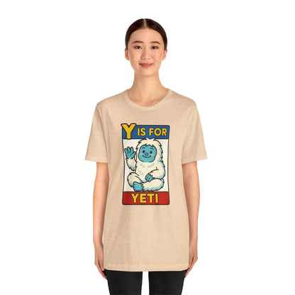 Y Is for Yeti T-Shirt – Cute Winter Monster Tee from the Monster Alphabet Series