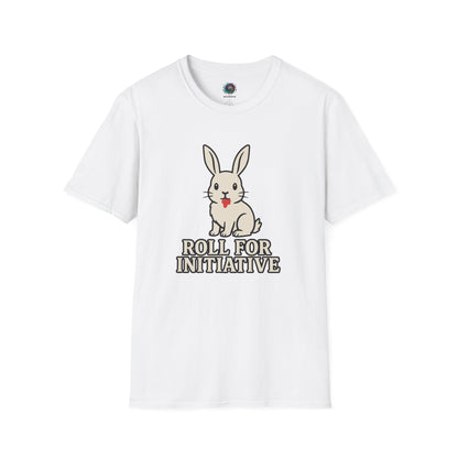 Roll for Initiative T-Shirt – Killer Bunny Humor Gaming Tee
