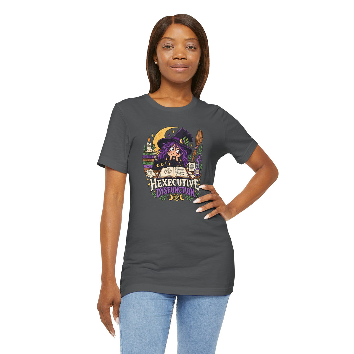 Hexecutive Dysfunction T-Shirt - Funny Witchy ADHD Humor Tee