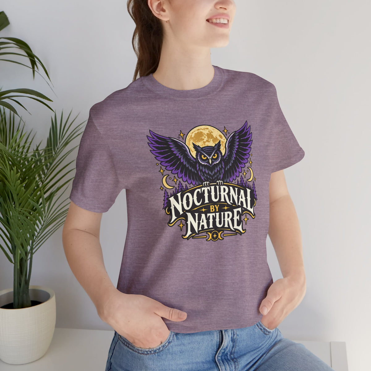 Nocturnal by Nature T-Shirt – Moonlit Owl Graphic Tee