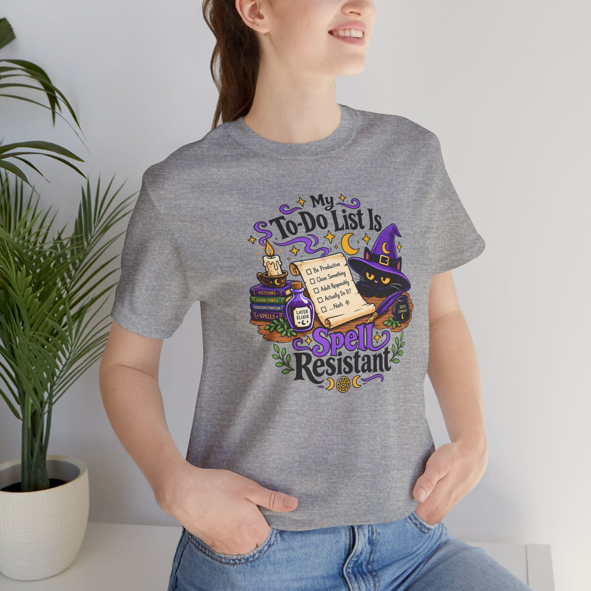 My To-Do List Is Spell Resistant T-Shirt – Funny Witchy ADHD Tee