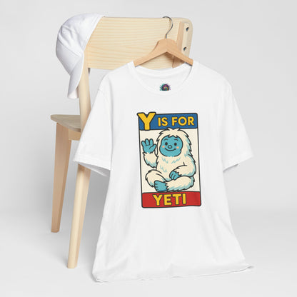 Y Is for Yeti T-Shirt – Cute Winter Monster Tee from the Monster Alphabet Series
