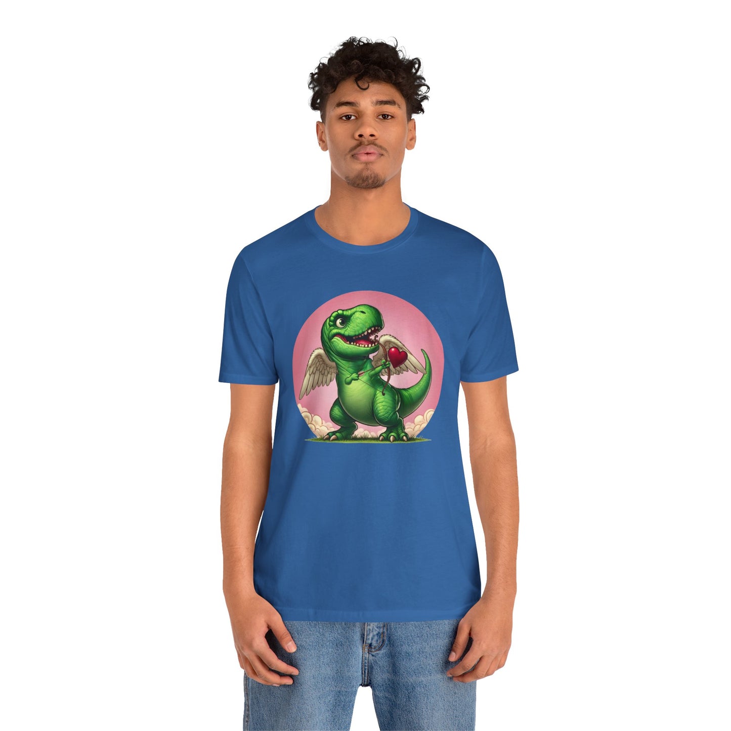 Cupidsaurus Rex T-Shirt – Funny Dinosaur Cupid Valentine’s Day Tee