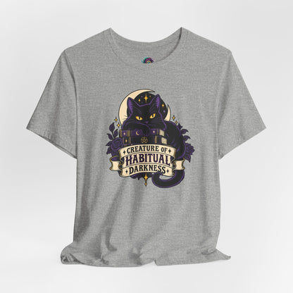 Creature of Habitual Darkness T-Shirt – Black Cat Goth Tee