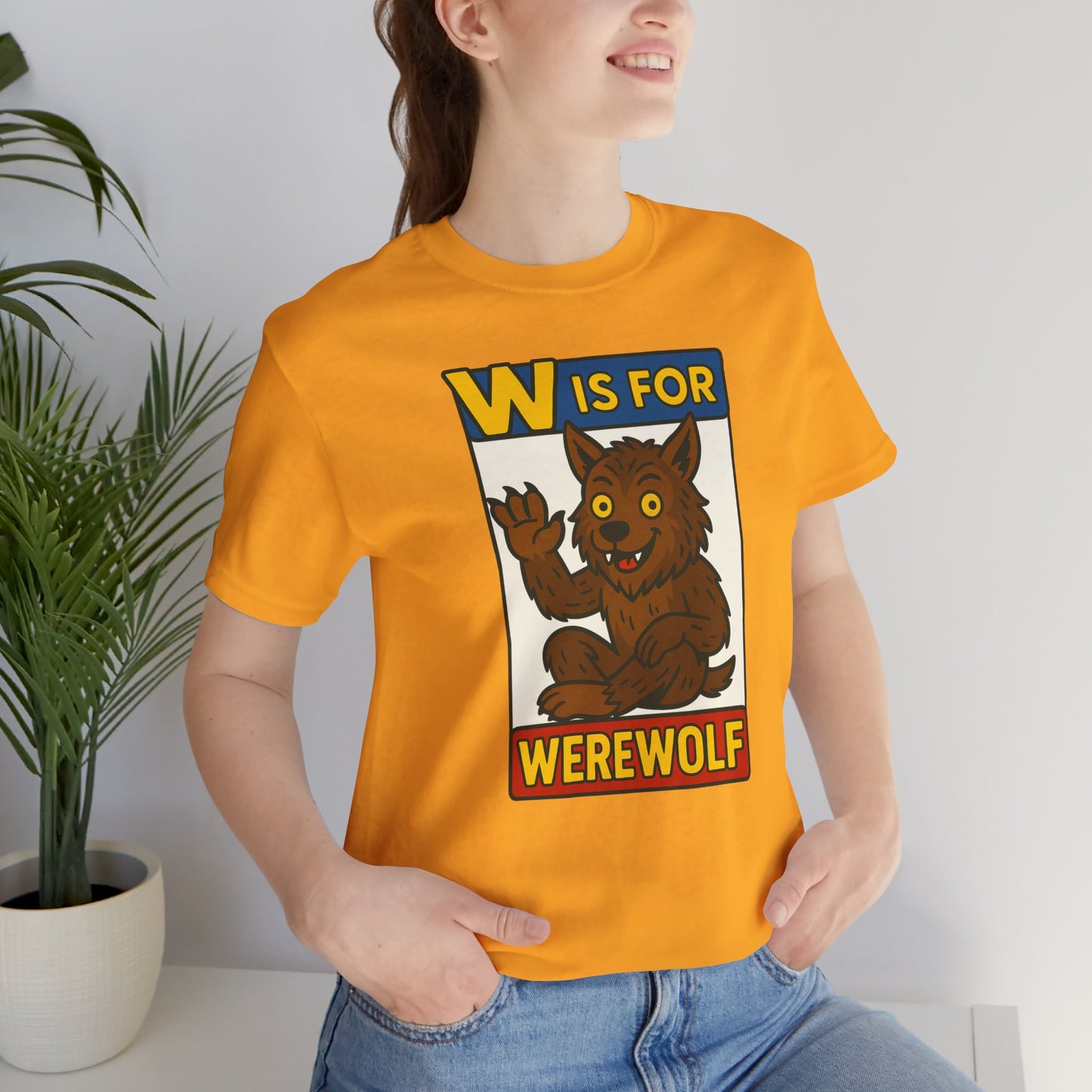 W Is for Werewolf T-Shirt – Cute Werewolf Shirt from Monster Alphabet