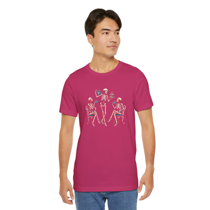 Skeleton Tea Party T-Shirt – Vintage Halloween Skeleton Tee