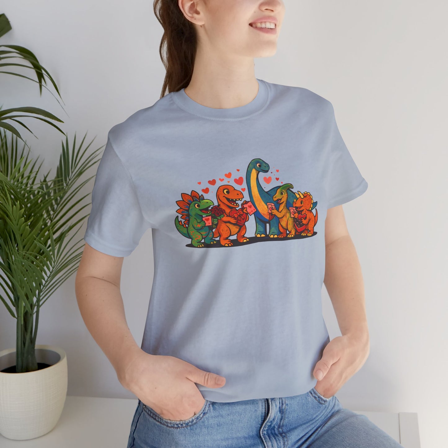 Dinosaur Valentines T-Shirt – Cute Dino Valentine’s Day Tee