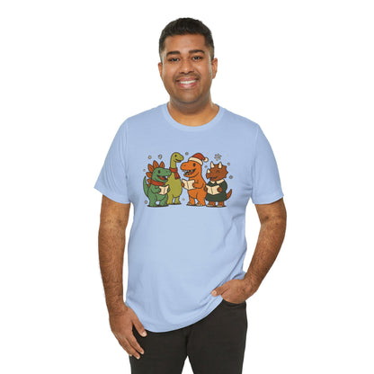 Dinosaur Carolers T-Shirt – Cute Dino Christmas Singing Tee