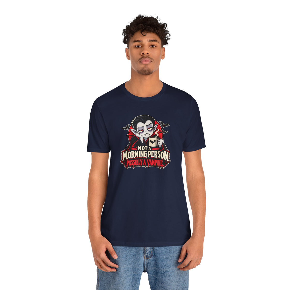 Not a Morning Person Possibly a Vampire T-Shirt – Funny Halloween Tee