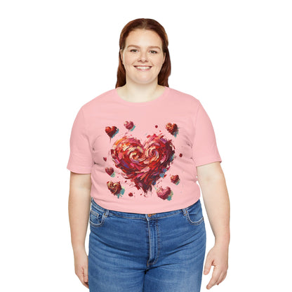 Impressionistic Heart T-Shirt – Artistic Valentine's Day Tee