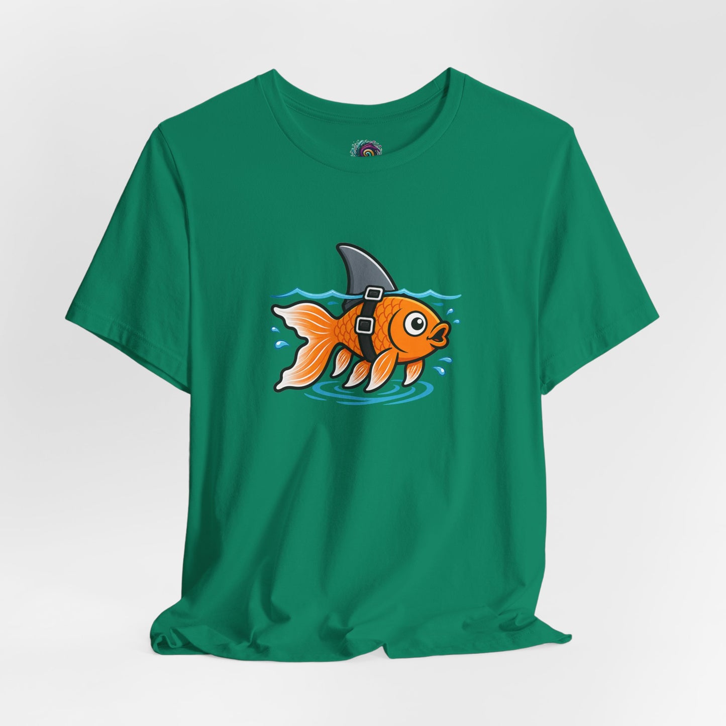 Goldfish Shark T-Shirt – Funny Fish Swimming  Graphic Tee