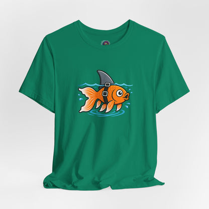 Goldfish Shark T-Shirt – Funny Fish Swimming  Graphic Tee
