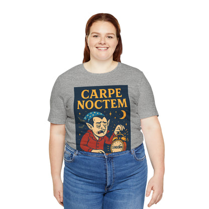 Carpe Noctem Vampire T-Shirt – Funny Halloween Tee for Night Owls