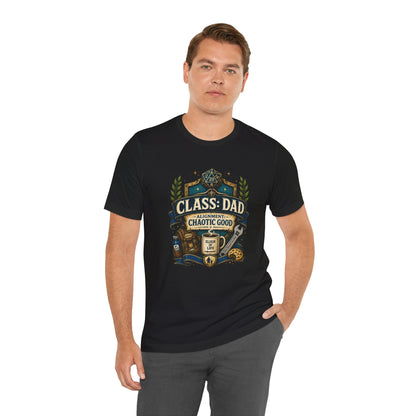 Chaotic Good Dad T-Shirt – RPG Gamer Dad Graphic Tee