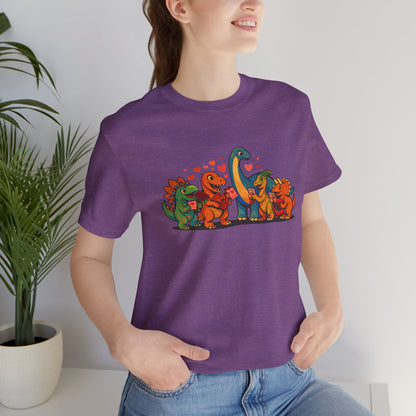 Dinosaur Valentines T-Shirt – Cute Dino Valentine’s Day Tee