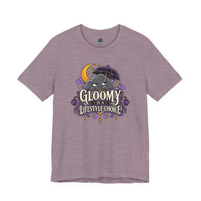 Gloomy Is a Lifestyle Choice T-Shirt – Funny Goth Halloween Tee