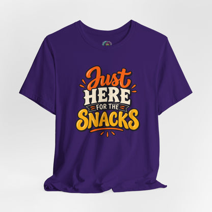 Just Here for the Snacks T-Shirt – Funny Halloween Foodie Tee